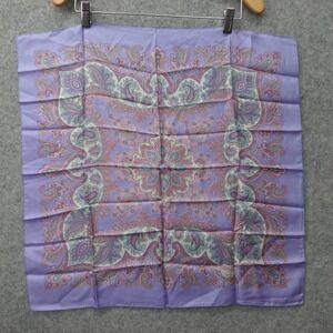 Vintage TRIMINGHAMS Liberty of London Silk Scarf Blue Paisley Bermuda UK 23x23